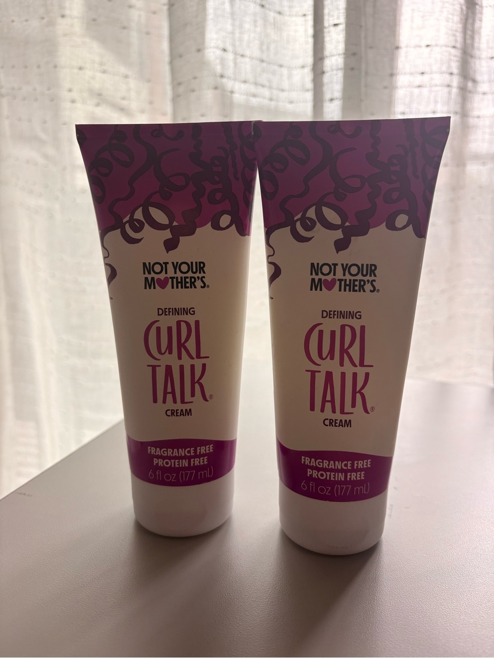 Not Your Mother’s Curl Talk Defining Cream Fragrance Free Bundle 2x 6oz NEW